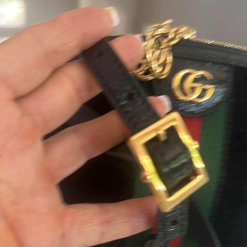 Beautiful Gucci Ophidia black suede Crossbody bag - Picture 11 of 15